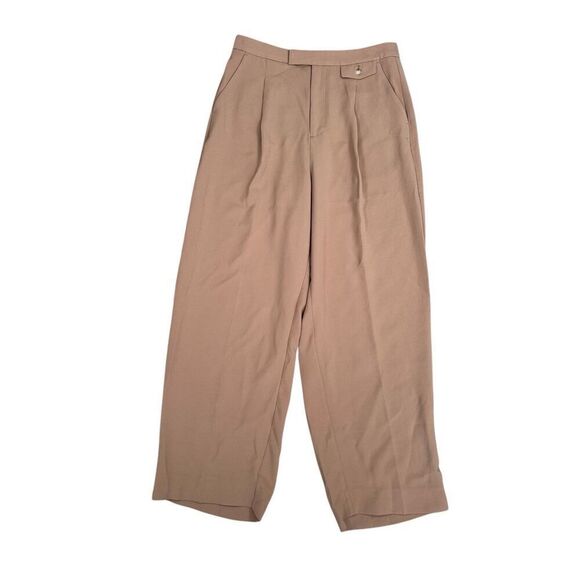 NWT Madewell The Rosedale High-Rise Straight Pants Crepe Carved Wood Tan 14 Tall - Picture 3 of 14